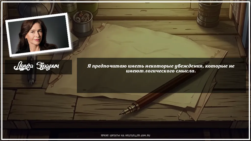 Картинка с цитатой - 'Я предпочитаю иметь некоторые...'