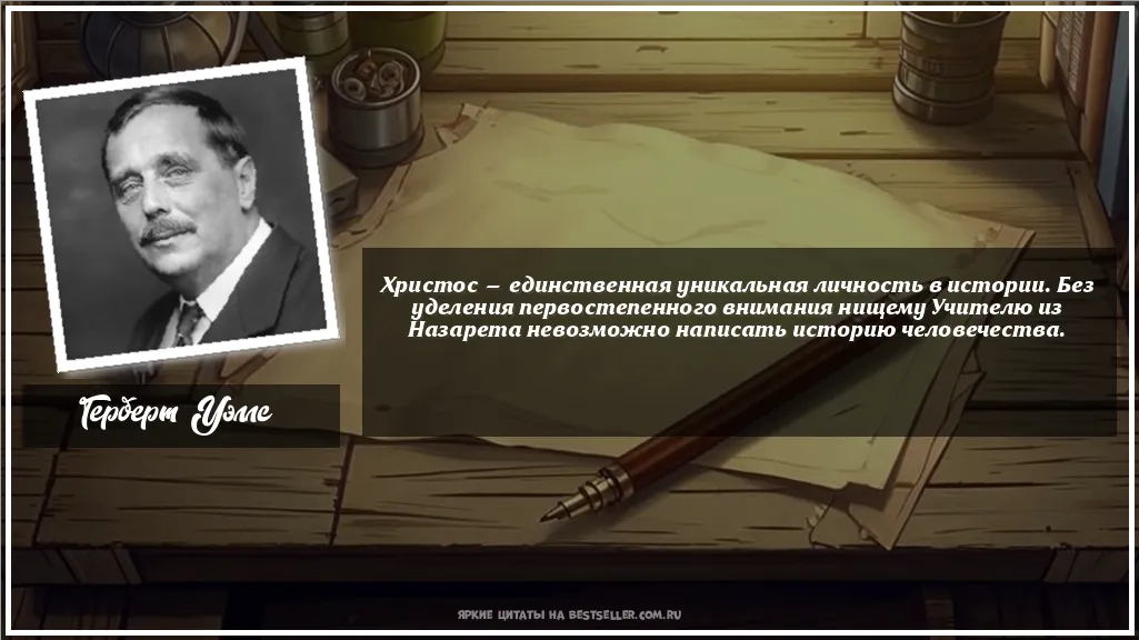 Картинка с цитатой — Христос — единственная уникальная...
