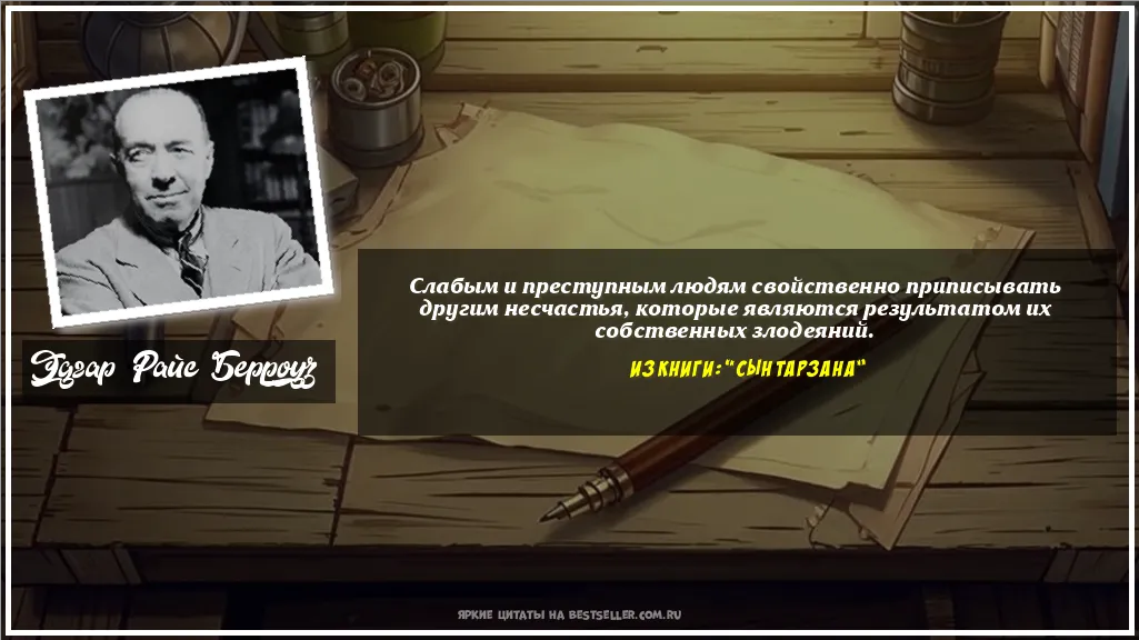 Картинка с цитатой — Слабым и преступным людям...