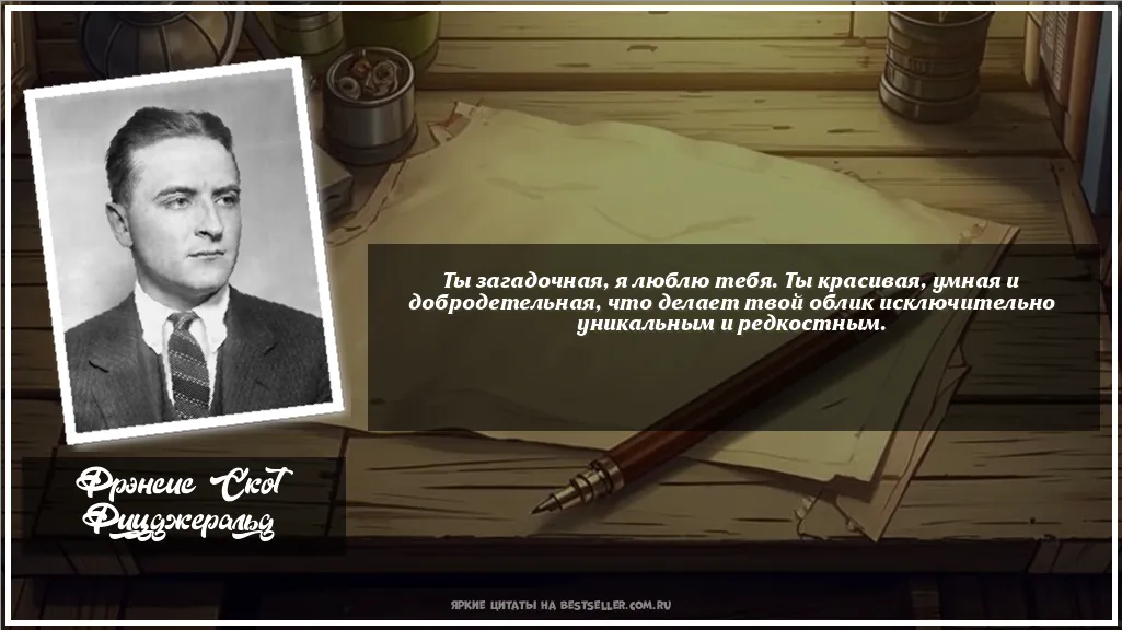 Картинка с цитатой — Ты загадочная, я люблю тебя. Ты...