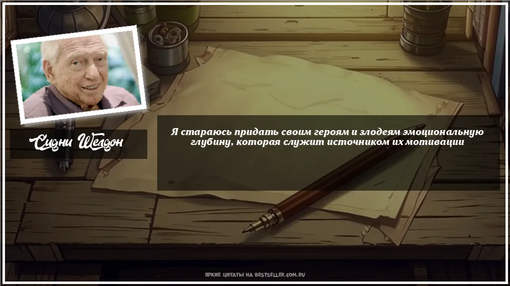 Картинка с цитатой — Я стараюсь придать своим героям и...