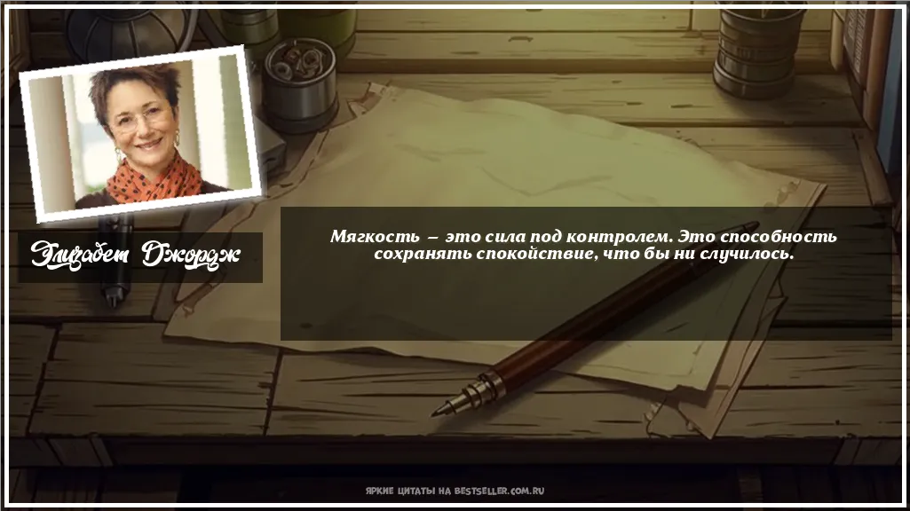 Картинка с цитатой — Мягкость — это сила под контролем....