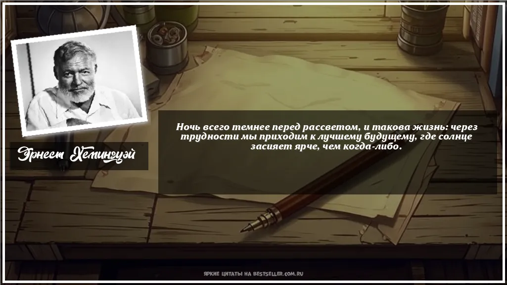 Картинка с цитатой — Ночь всего темнее перед рассветом, и...