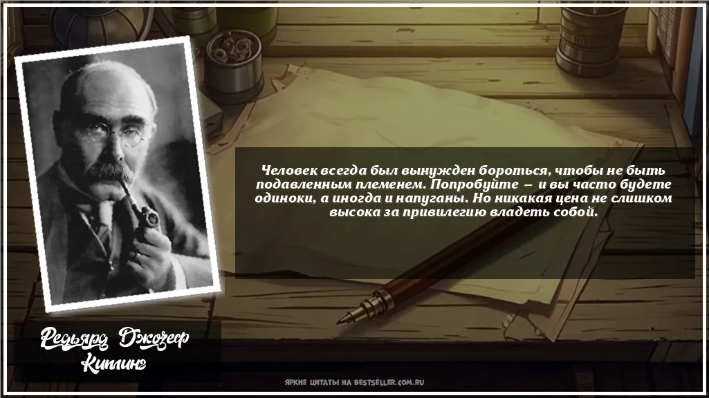 Картинка с цитатой — Человек всегда был вынужден...