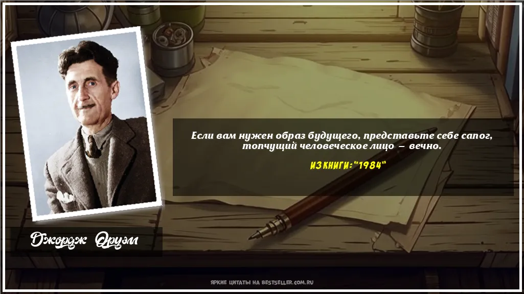 Картинка с цитатой — Если вам нужен образ будущего,...