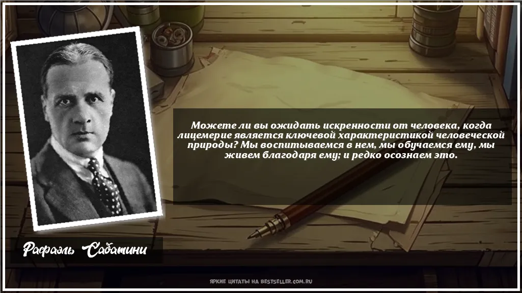 Картинка с цитатой — Можете ли вы ожидать искренности от...