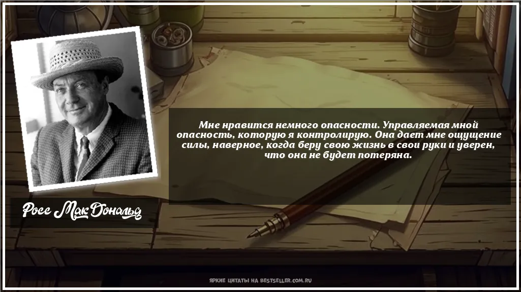 Картинка с цитатой — Мне нравится немного опасности....