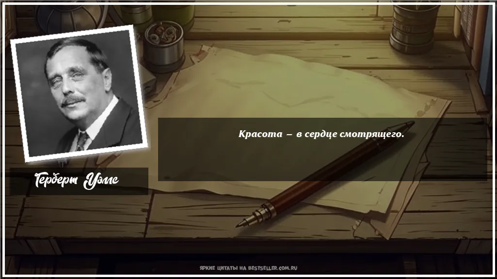 Картинка с цитатой — Красота — в сердце смотрящего.