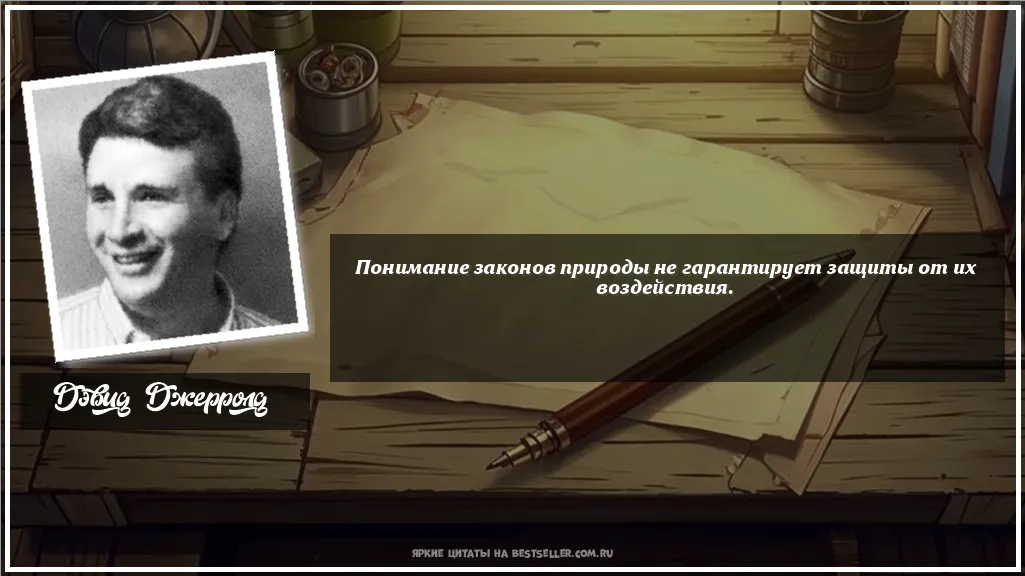 Картинка с цитатой — Понимание законов природы не...