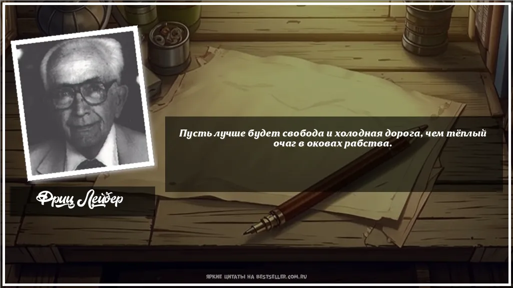 Картинка с цитатой — Пусть лучше будет свобода и холодная...