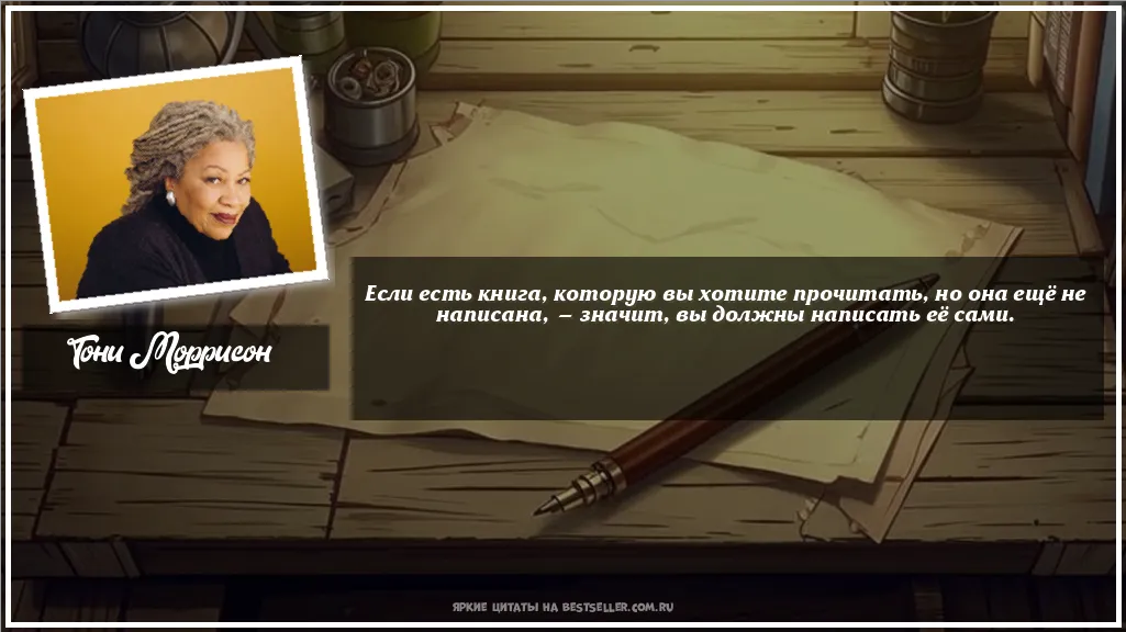 Картинка с цитатой — Если есть книга, которую вы хотите...