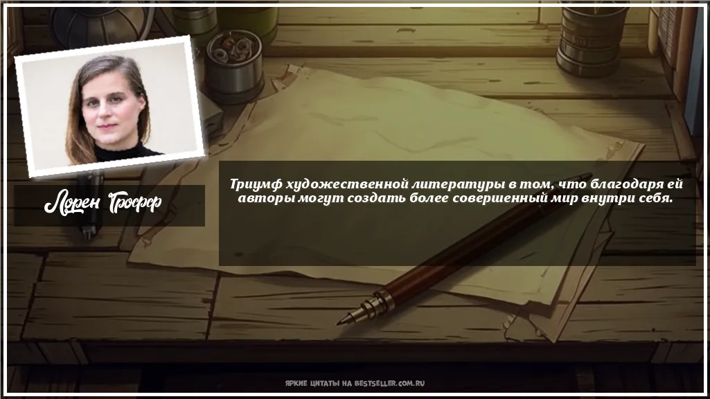 Картинка с цитатой — Триумф художественной литературы в...