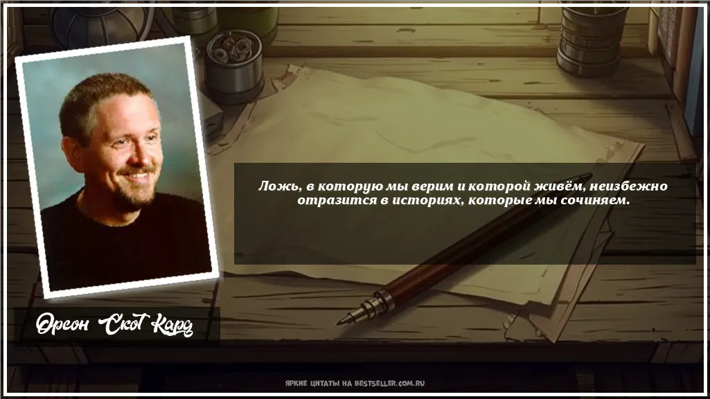 Картинка с цитатой — Ложь, в которую мы верим и которой...
