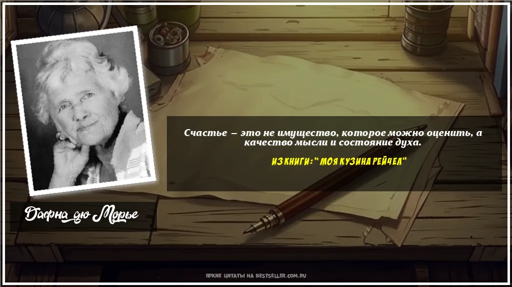 Картинка с цитатой — Счастье — это не имущество, которое...
