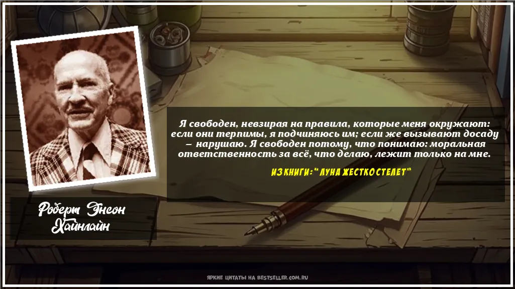 Картинка с цитатой — Я свободен, невзирая на правила,...