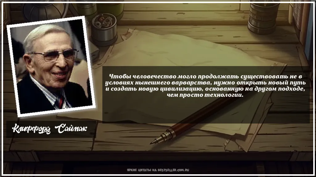 Картинка с цитатой - 'Чтобы человечество могло продолжать...'