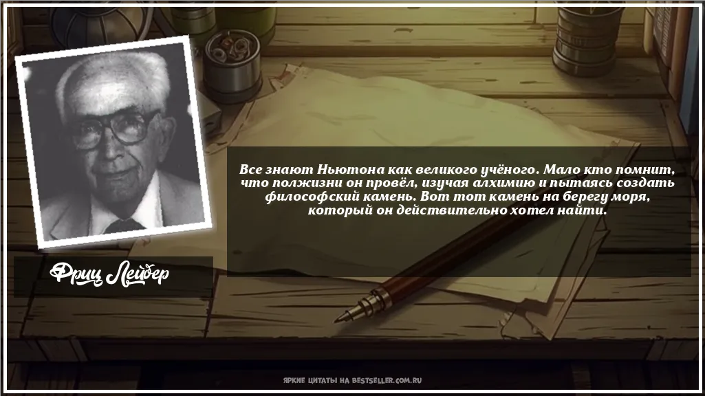 Картинка с цитатой — Все знают Ньютона как великого...