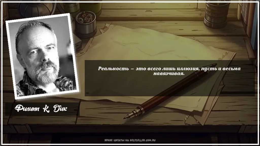 Картинка с цитатой — Реальность — это всего лишь иллюзия,...