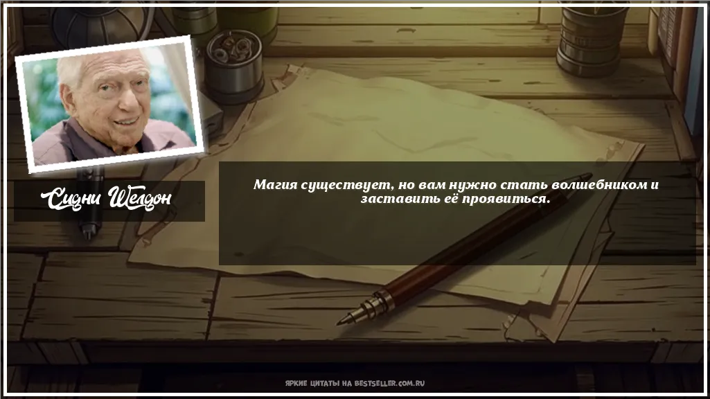 Картинка с цитатой - 'Магия существует, но вам нужно стать...'