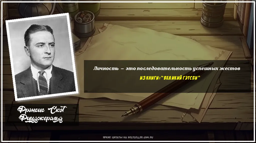 Картинка с цитатой — Личность — это последовательность...