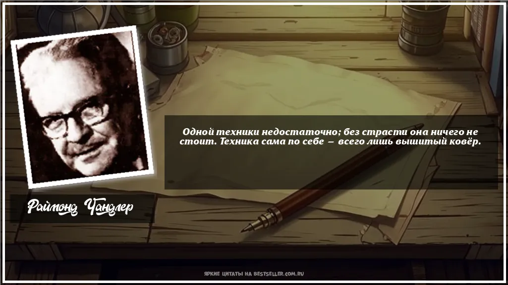 Картинка с цитатой — Одной техники недостаточно; без...