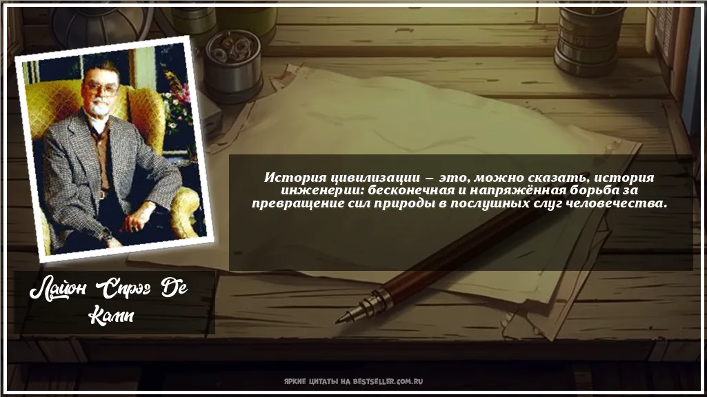 Картинка с цитатой — История цивилизации — это, можно...