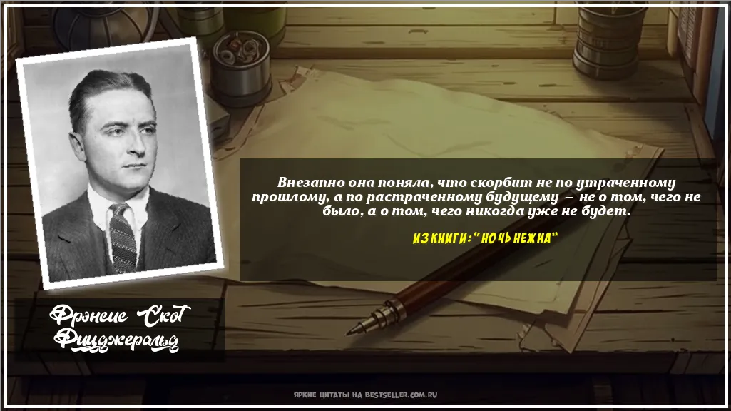 Картинка с цитатой — Внезапно она поняла, что скорбит не...