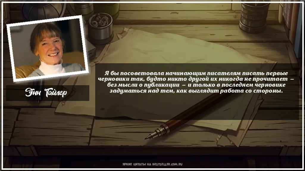 Картинка с цитатой — Я бы посоветовала начинающим...