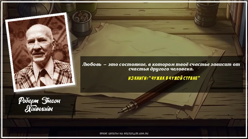 Картинка с цитатой — Любовь — это состояние, в котором...