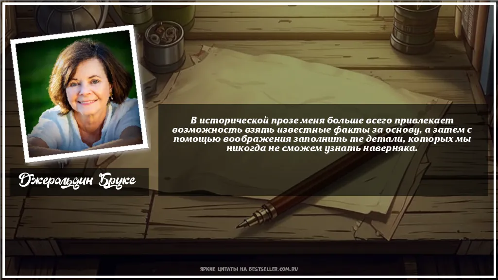 Картинка с цитатой — В исторической прозе меня больше...