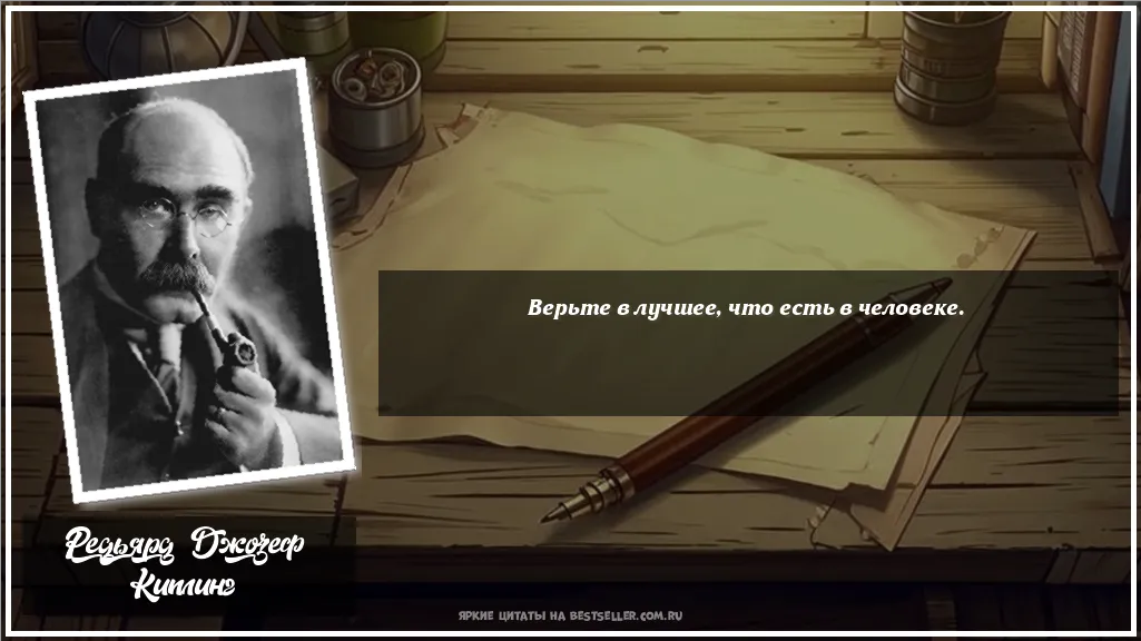 Картинка с цитатой — Верьте в лучшее, что есть в человеке.