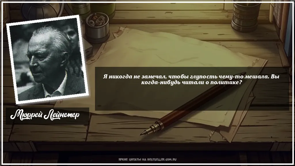 Картинка с цитатой — Я никогда не замечал, чтобы глупость...