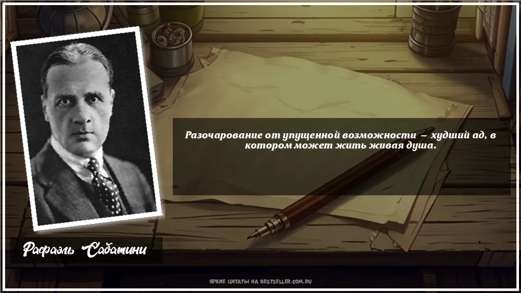 Картинка с цитатой — Разочарование от упущенной...