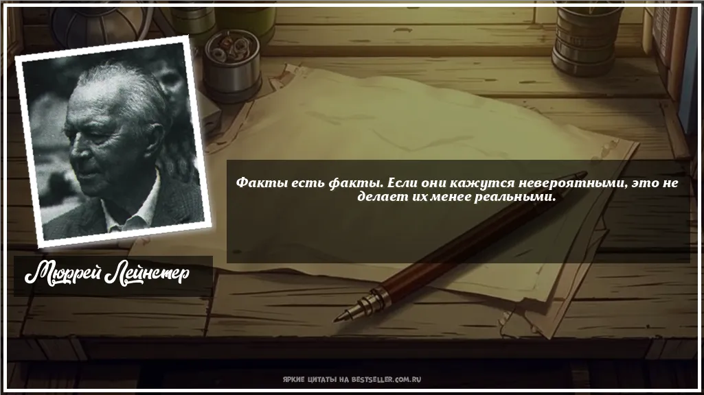 Картинка с цитатой — Факты есть факты. Если они кажутся...
