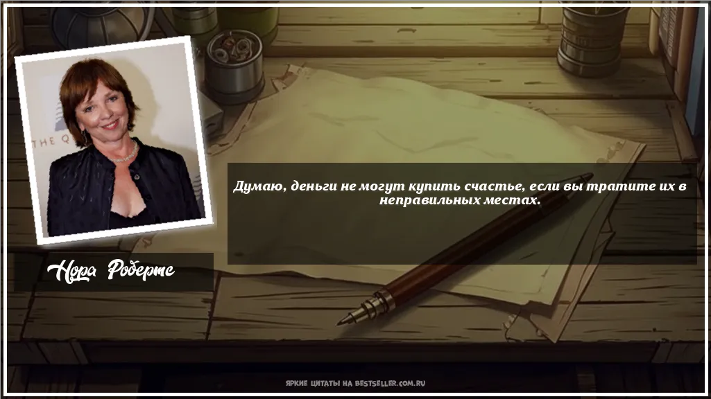 Картинка с цитатой — Думаю, деньги не могут купить...