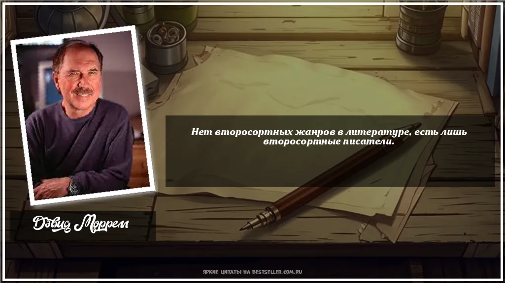 Картинка с цитатой - 'Нет второсортных жанров в...'