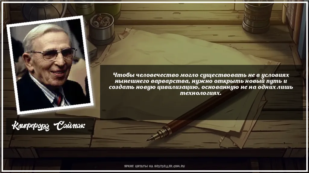 Картинка с цитатой — Чтобы человечество могло...