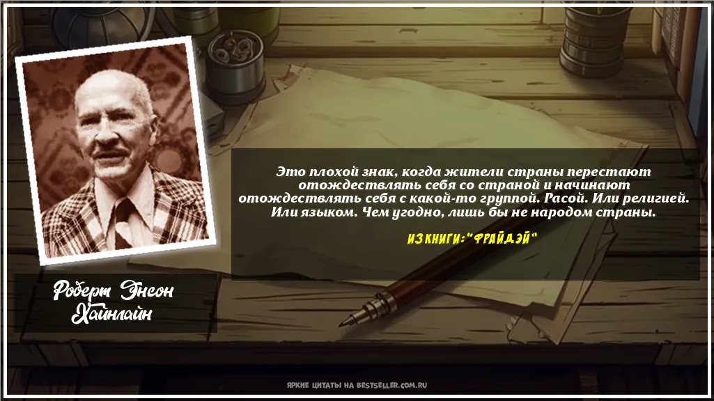 Картинка с цитатой — Это плохой знак, когда жители страны...