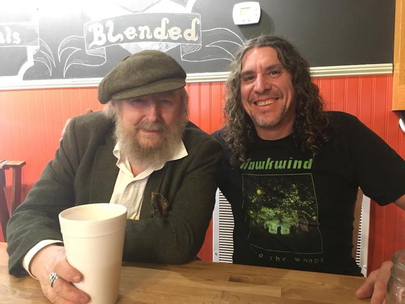 Муркок с основателем рок-группы Hawkwind Муркок с основателем рок-группы Hawkwind
