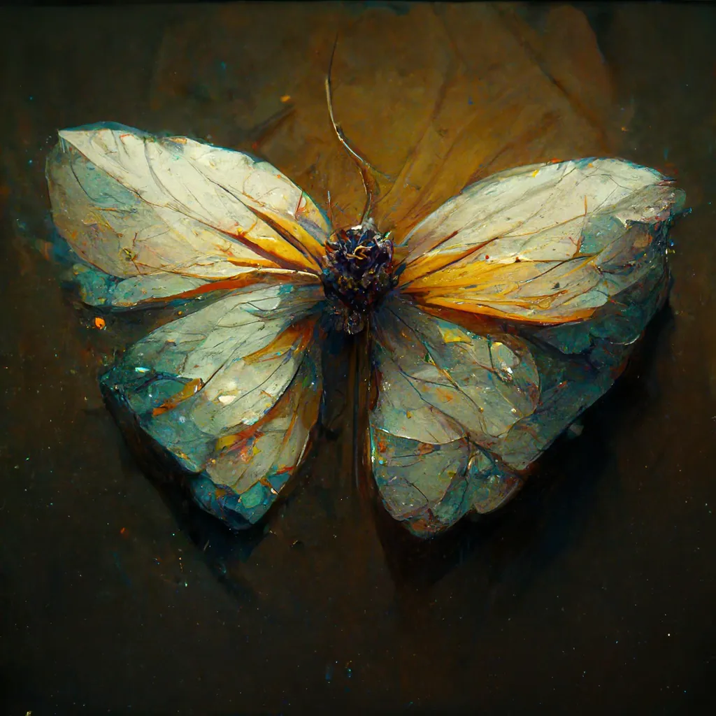 "Rainbow Colored Butterfly Of Crystal" тоже дело "рук" Midjourney "Rainbow Colored Butterfly Of Crystal" тоже дело "рук" Midjourney