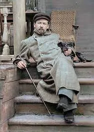 Антон Чехов с собакой Хиной в своем имении Мелихово в Подмосковье, 1897 год. Источник: Википедия Антон Чехов с собакой Хиной в своем имении Мелихово в Подмосковье, 1897 год. Источник: Википедия