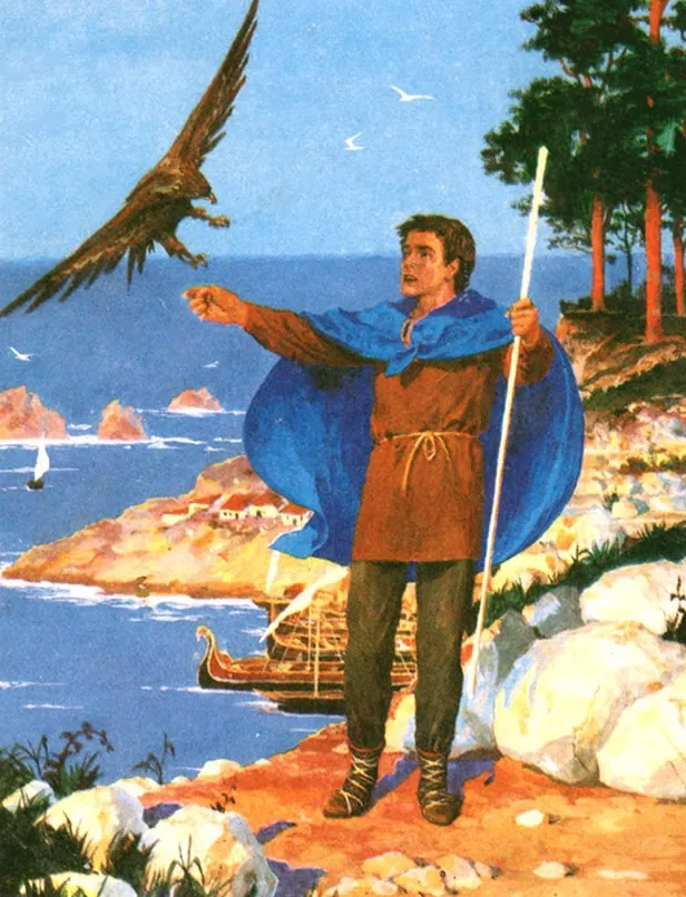 Волшебник Гед из книги Урсулы Ле Гуин "Волшебник Земноморья", иллюстрация Дениса Гордеева Волшебник Гед из книги Урсулы Ле Гуин "Волшебник Земноморья", иллюстрация Дениса Гордеева
